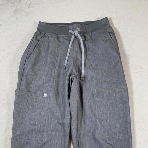 Fabletics Scrub Pants‎ Womens XS Gray High-Rise On-Call Jogger Drawstring EUC - Picture 2 of 12